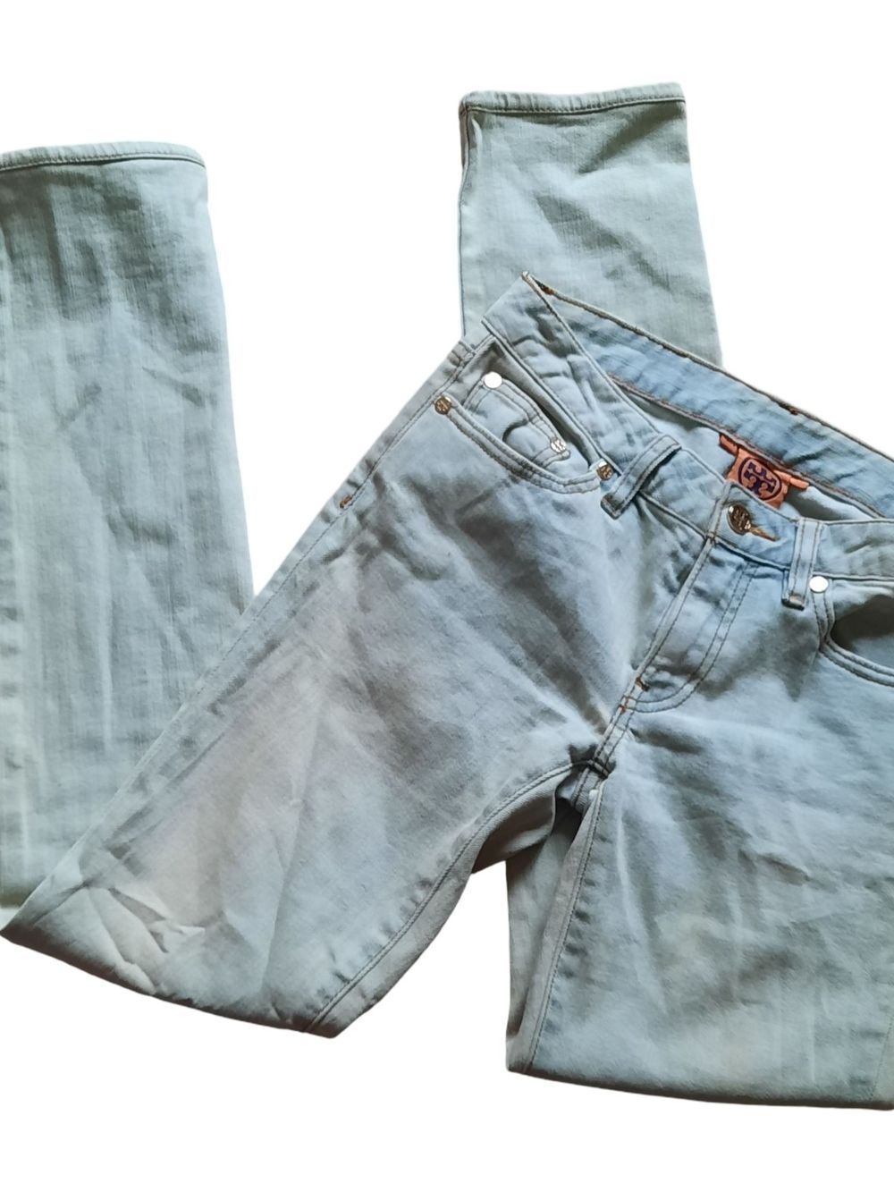 Tory Burch Light Blue Super Skinny Jeans